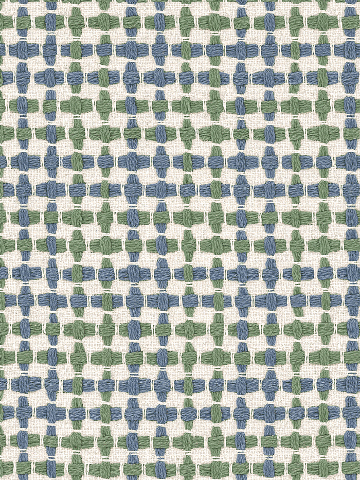'Helen' Wallpaper by Nathan Turner - Blue Green