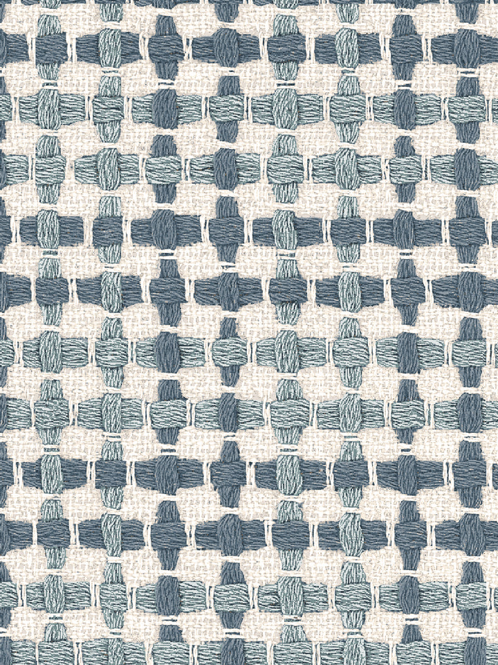 'Helen' Wallpaper by Nathan Turner - Blue on Blue