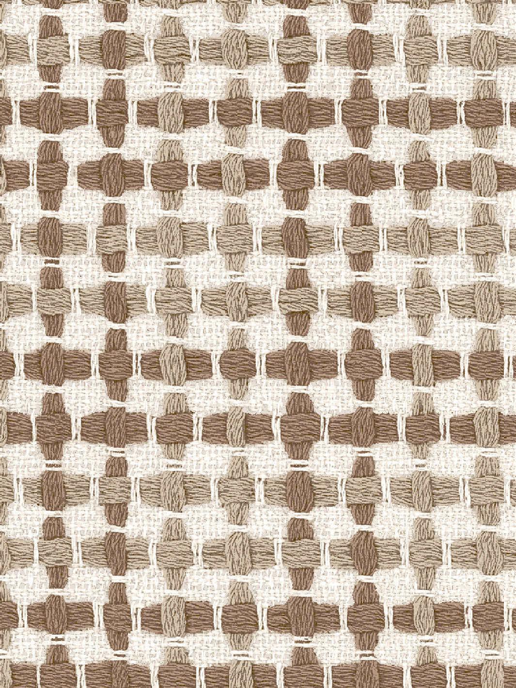 'Helen' Wallpaper by Nathan Turner - Brown on Brown