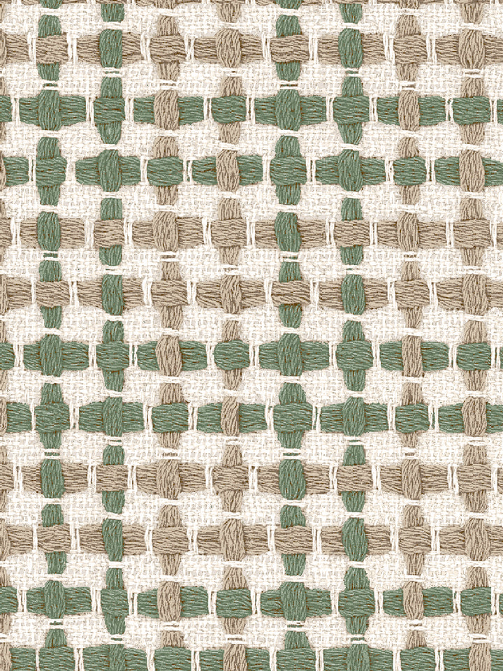 'Helen' Wallpaper by Nathan Turner - Green Brown