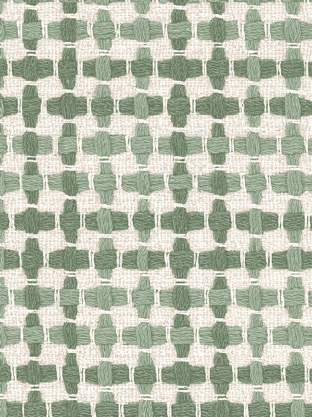 'Helen' Wallpaper by Nathan Turner - Green on Green