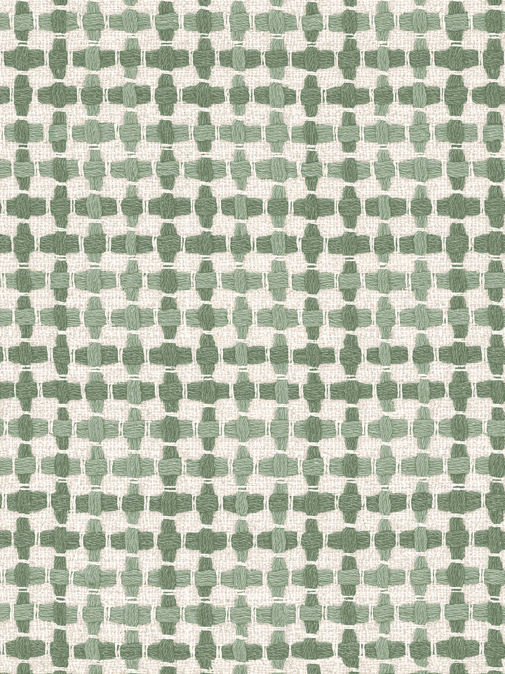 'Helen' Wallpaper by Nathan Turner - Green on Green