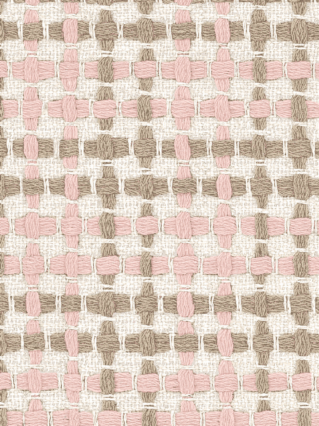 'Helen' Wallpaper by Nathan Turner - Pink Brown
