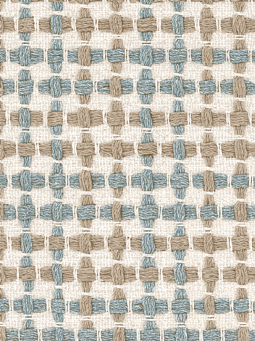 'Helen' Wallpaper by Nathan Turner - Seafoam Tan