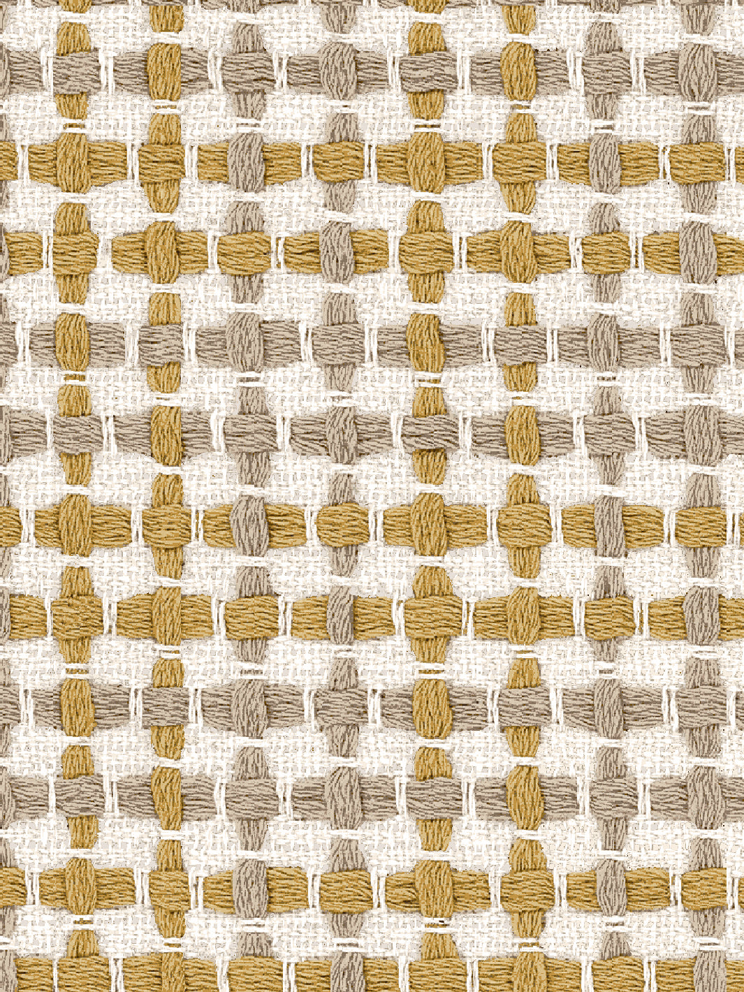 'Helen' Wallpaper by Nathan Turner - Yellow Brown