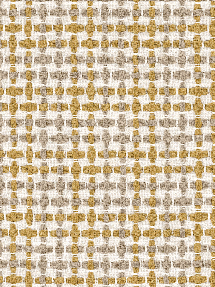 'Helen' Wallpaper by Nathan Turner - Yellow Brown