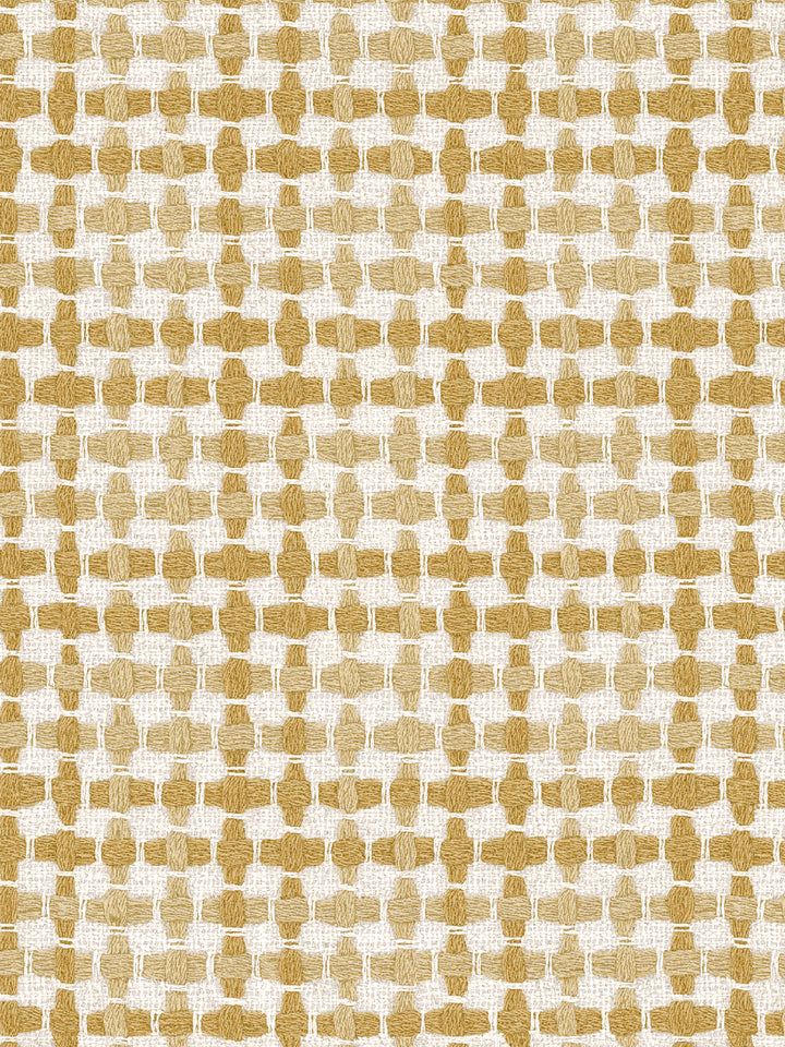 'Helen' Wallpaper by Nathan Turner - Yellow on Yellow