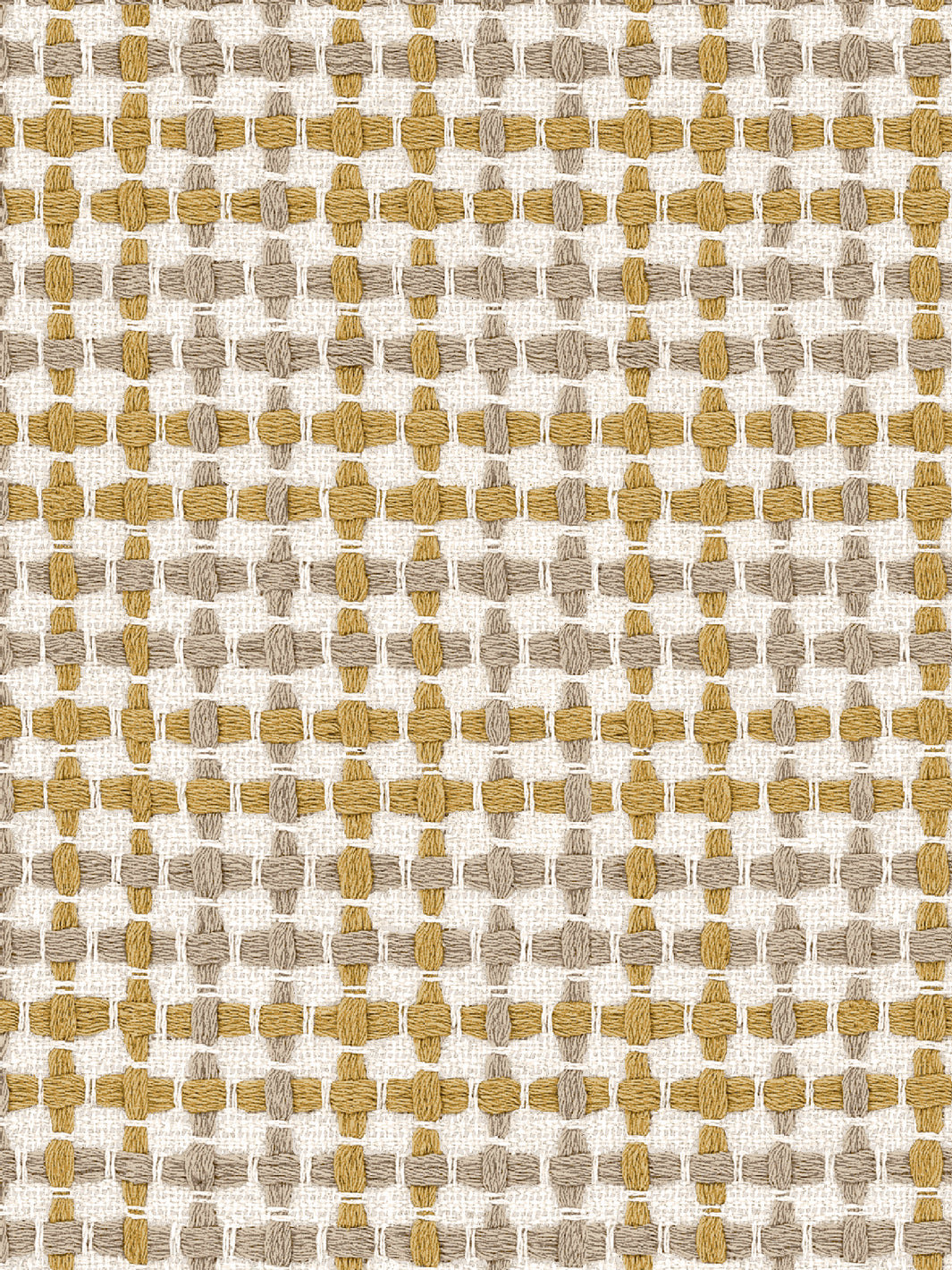 'Helen' Linen Fabric by Nathan Turner - Yellow Brown