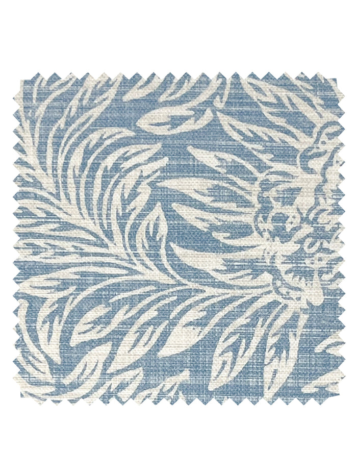 Herald' Linen Fabric by Nathan Turner - Blue