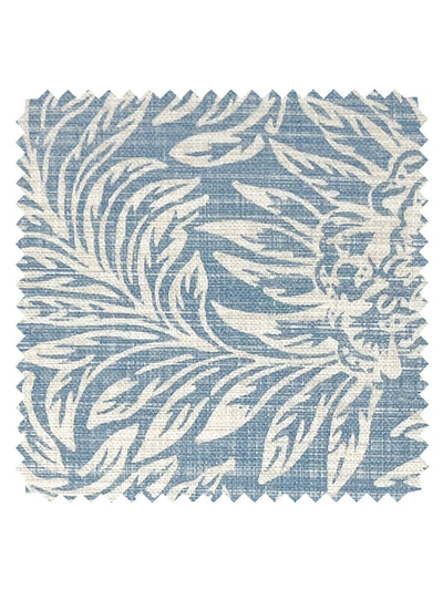 'Herald' Linen Fabric by Nathan Turner - Blue