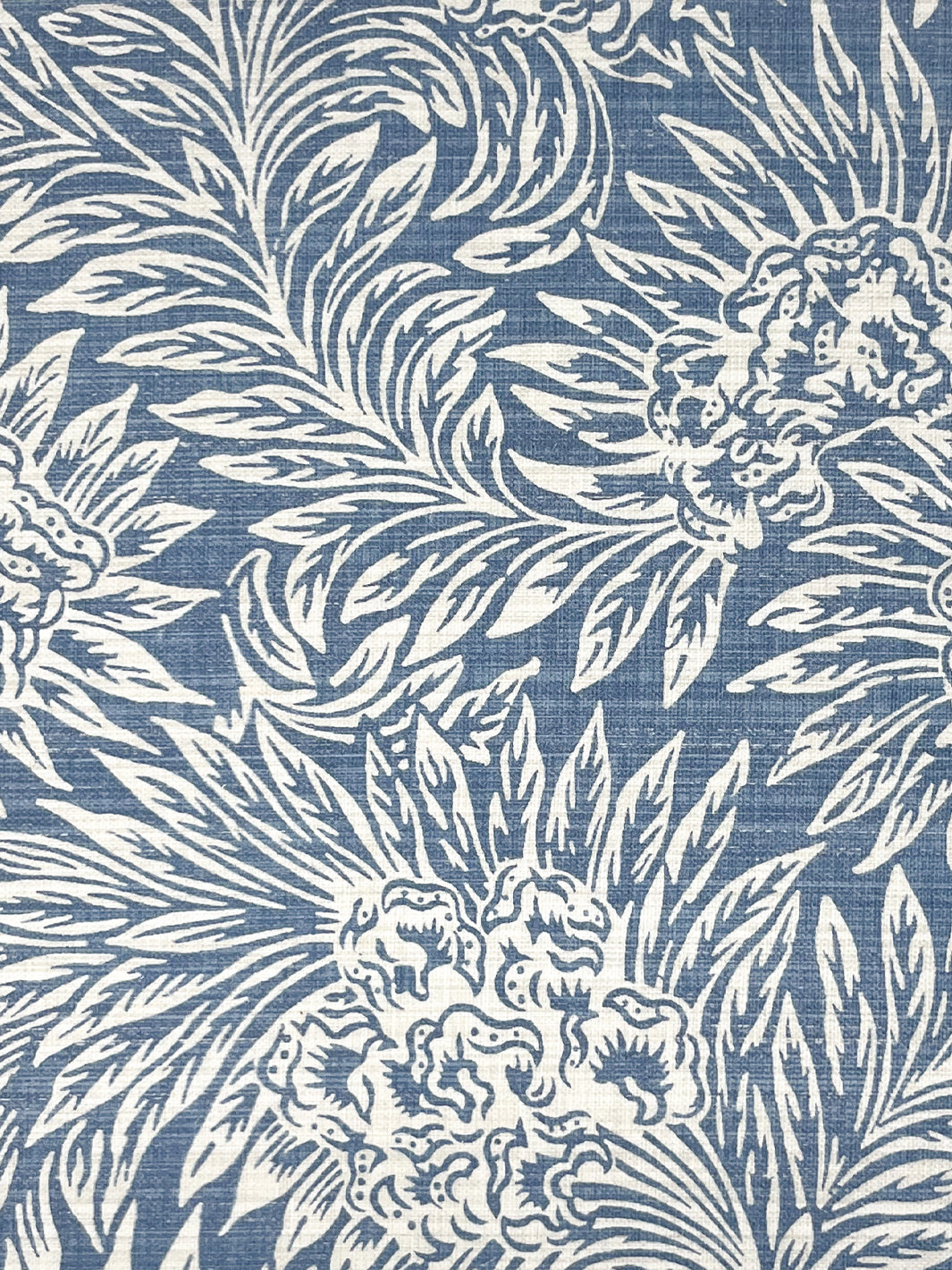 herald linen fabric by nathan turner darker blue