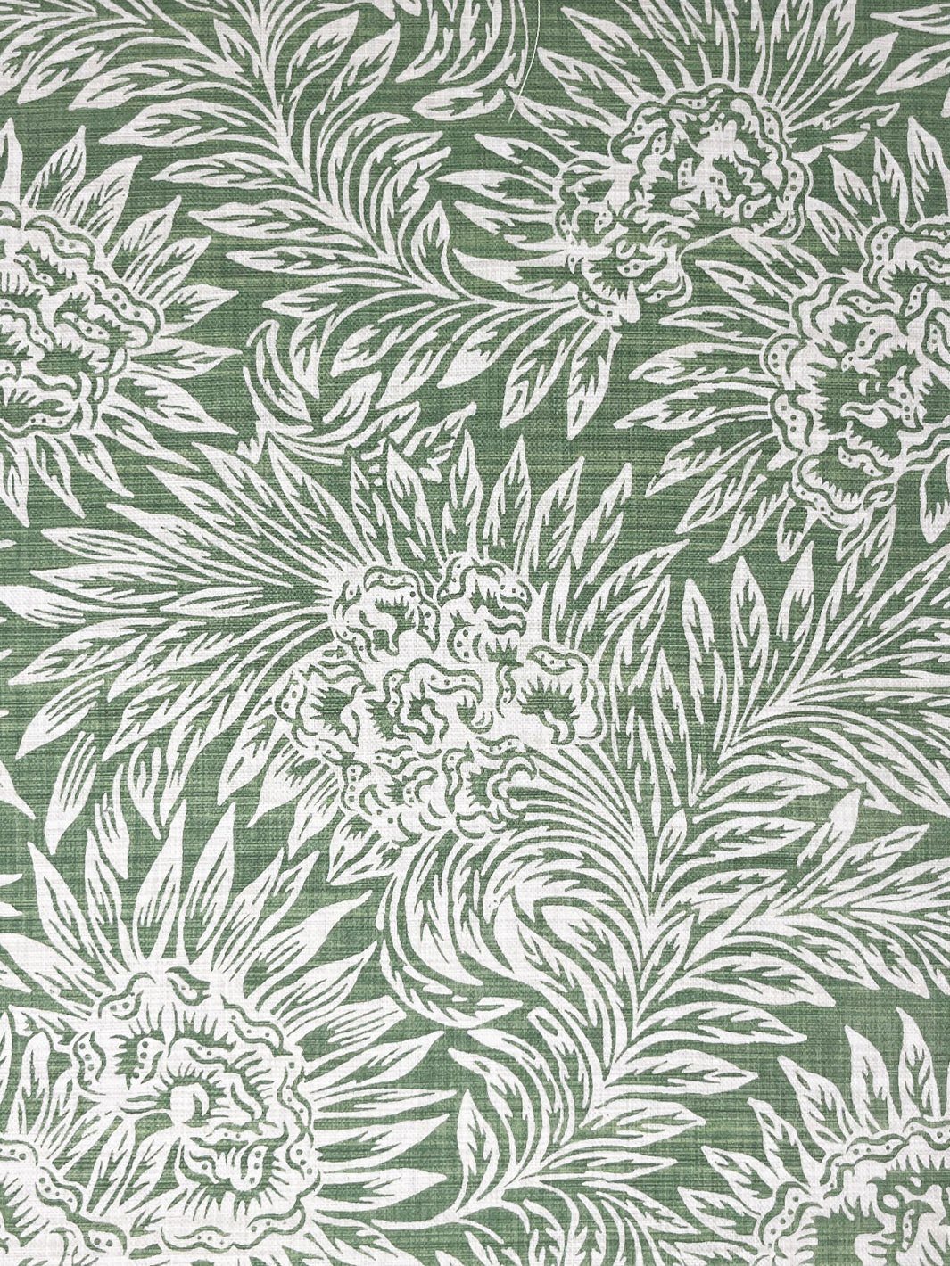 herald linen fabric by nathan turner green