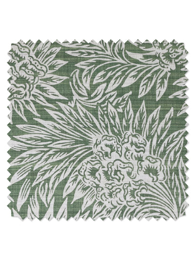 'Herald' Linen Fabric by Nathan Turner - Green