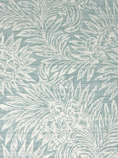 'Herald' Linen Fabric by Nathan Turner - Seafoam