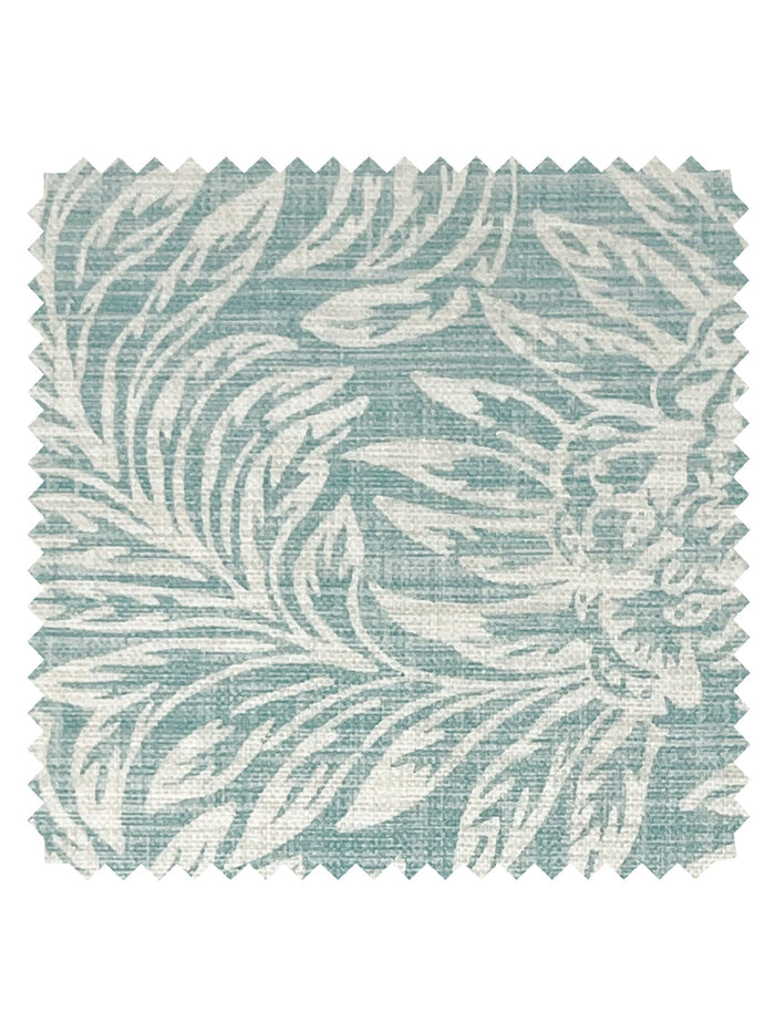 'Herald' Linen Fabric by Nathan Turner - Seafoam