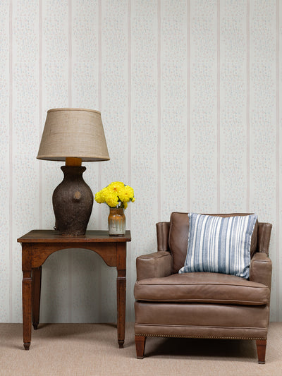 hillhouse floral disty wave wallpaper by nathan turner blue pink