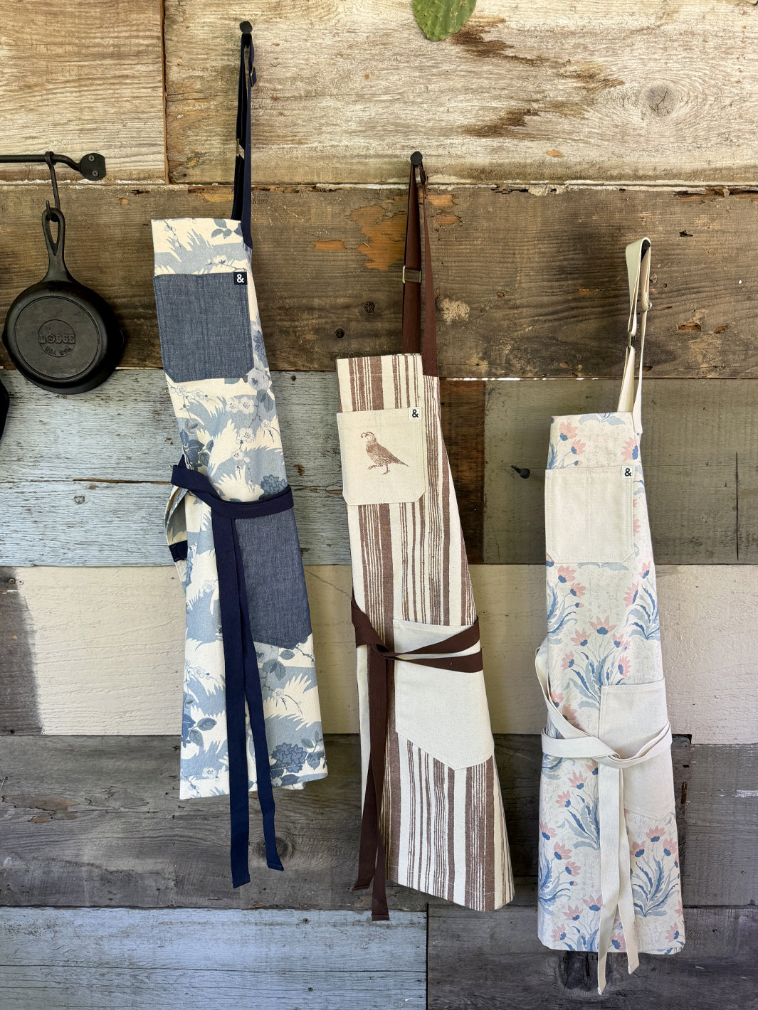 Hillhouse Apron by Nathan Turner x Hedley & Bennett - Blue & Pink