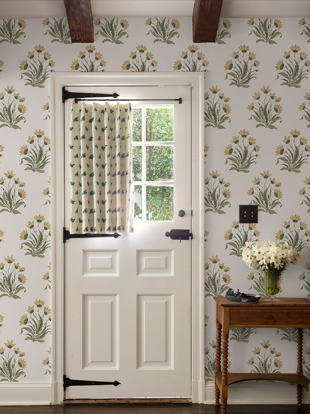 Hillhouse Block Print Large' Wallpaper by Nathan Turner - GoldGreen