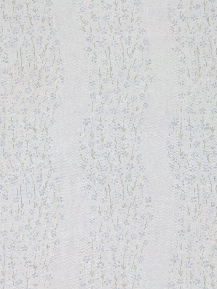 hillhouse floral disty wave linen fabric by nathan turner blue green