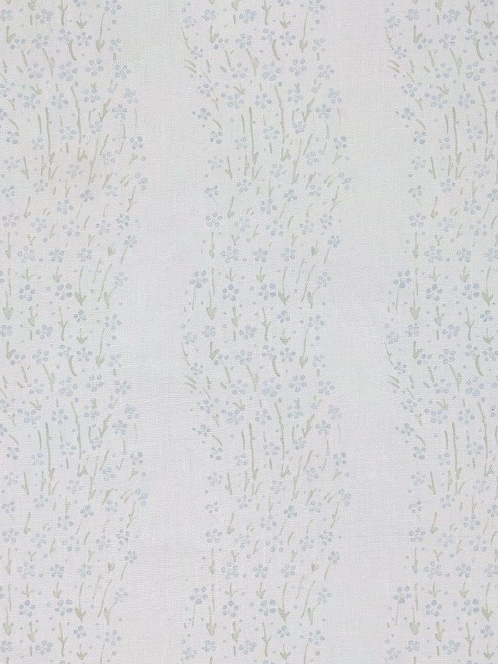 hillhouse floral disty wave linen fabric by nathan turner blue green