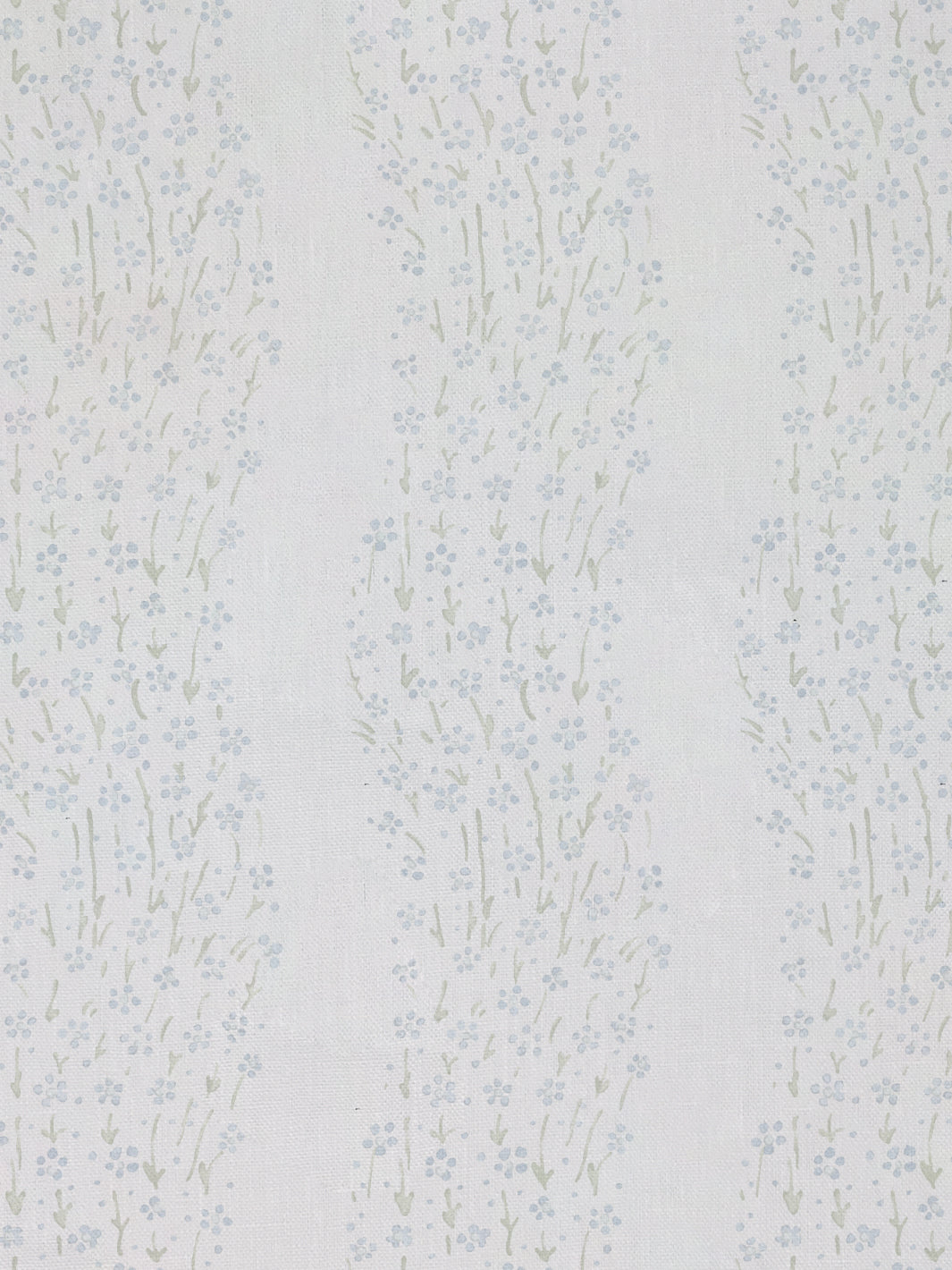 hillhouse floral disty wave linen fabric by nathan turner blue green