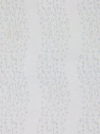 hillhouse floral disty wave linen fabric by nathan turner blue green