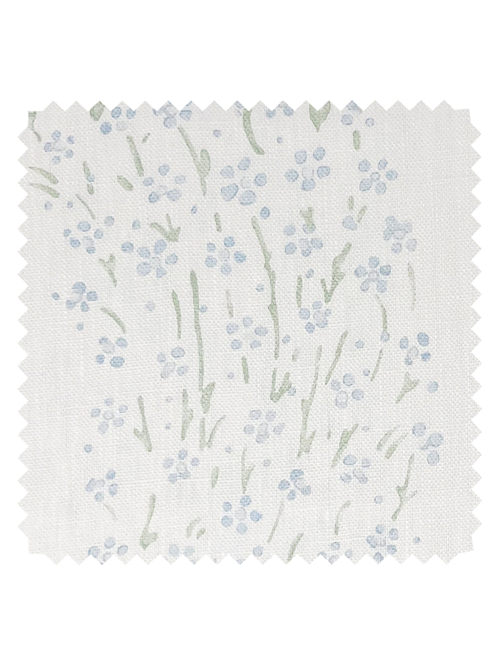hillhouse floral disty wave linen fabric by nathan turner blue green