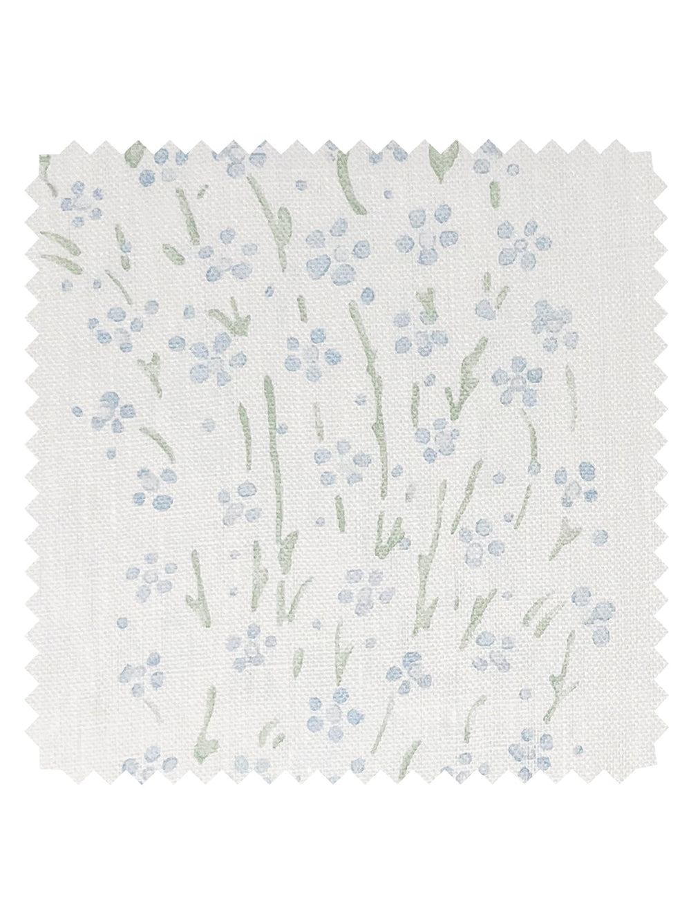 hillhouse floral disty wave linen fabric by nathan turner blue green