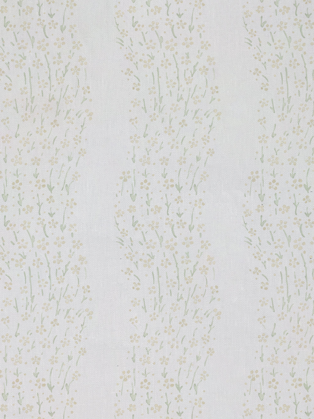 hillhouse floral disty wave linen fabric by nathan turner gold green