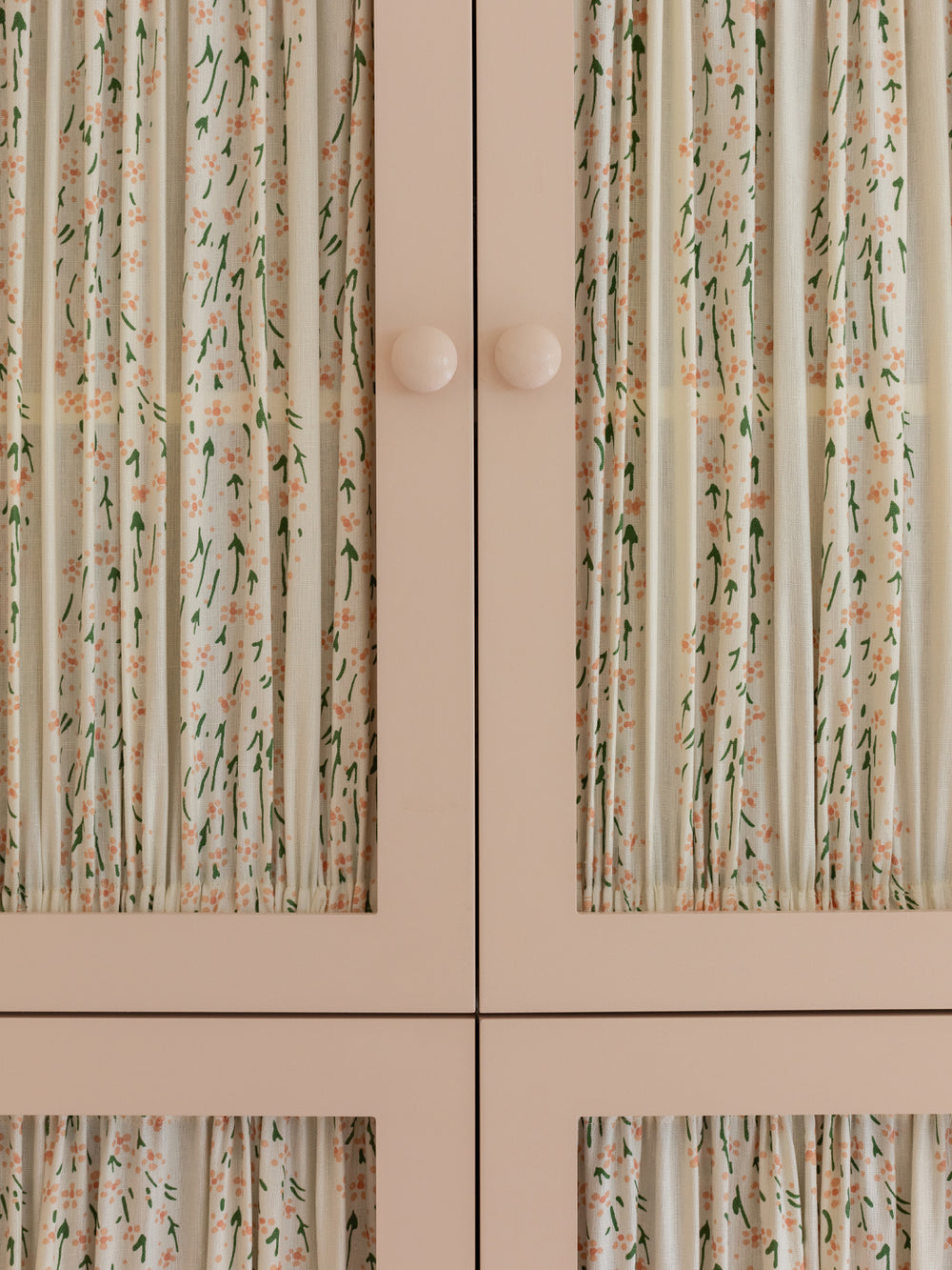 hillhouse floral disty wave linen fabric by nathan turner pink green