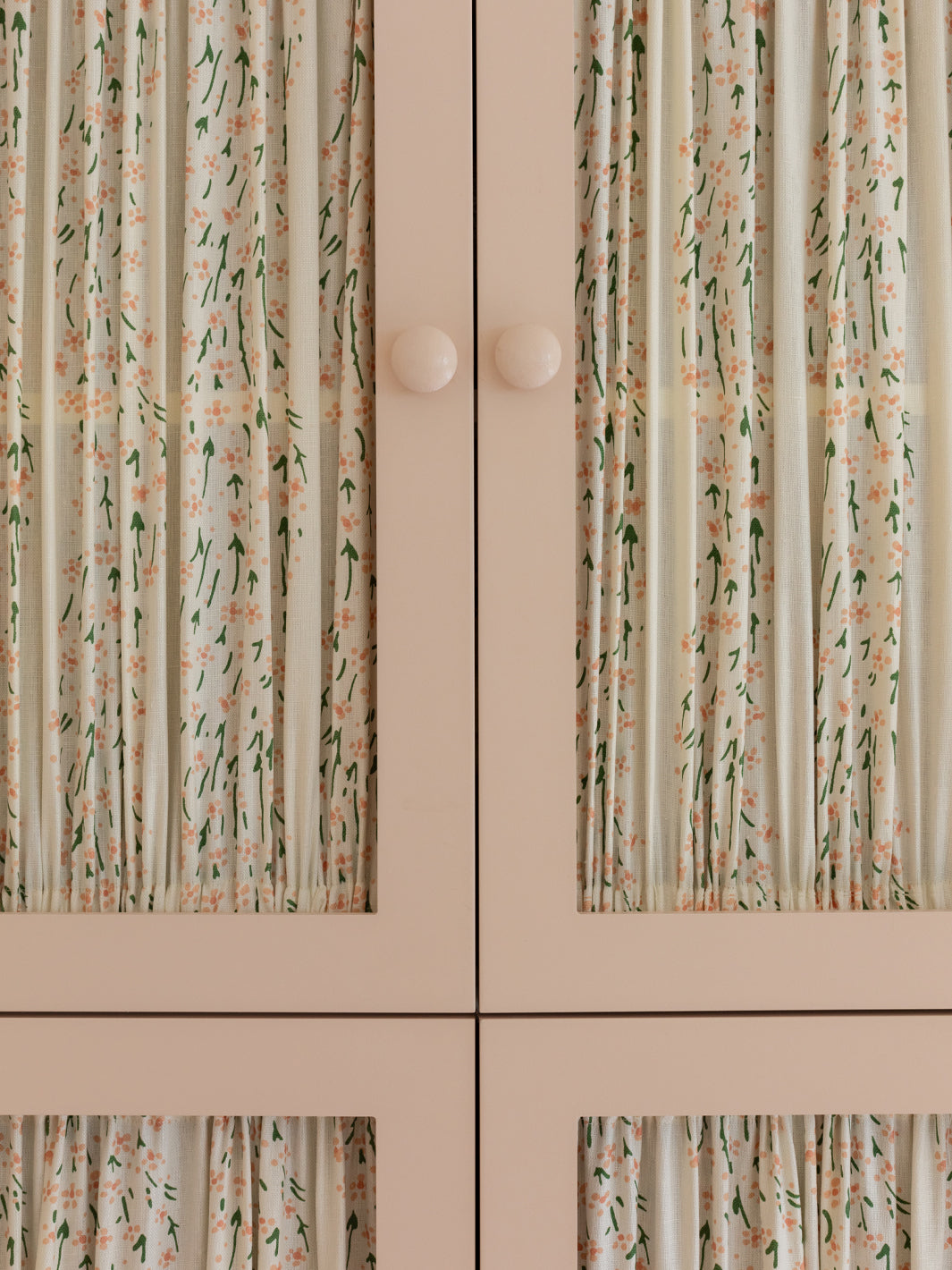 hillhouse floral disty wave linen fabric by nathan turner pink green
