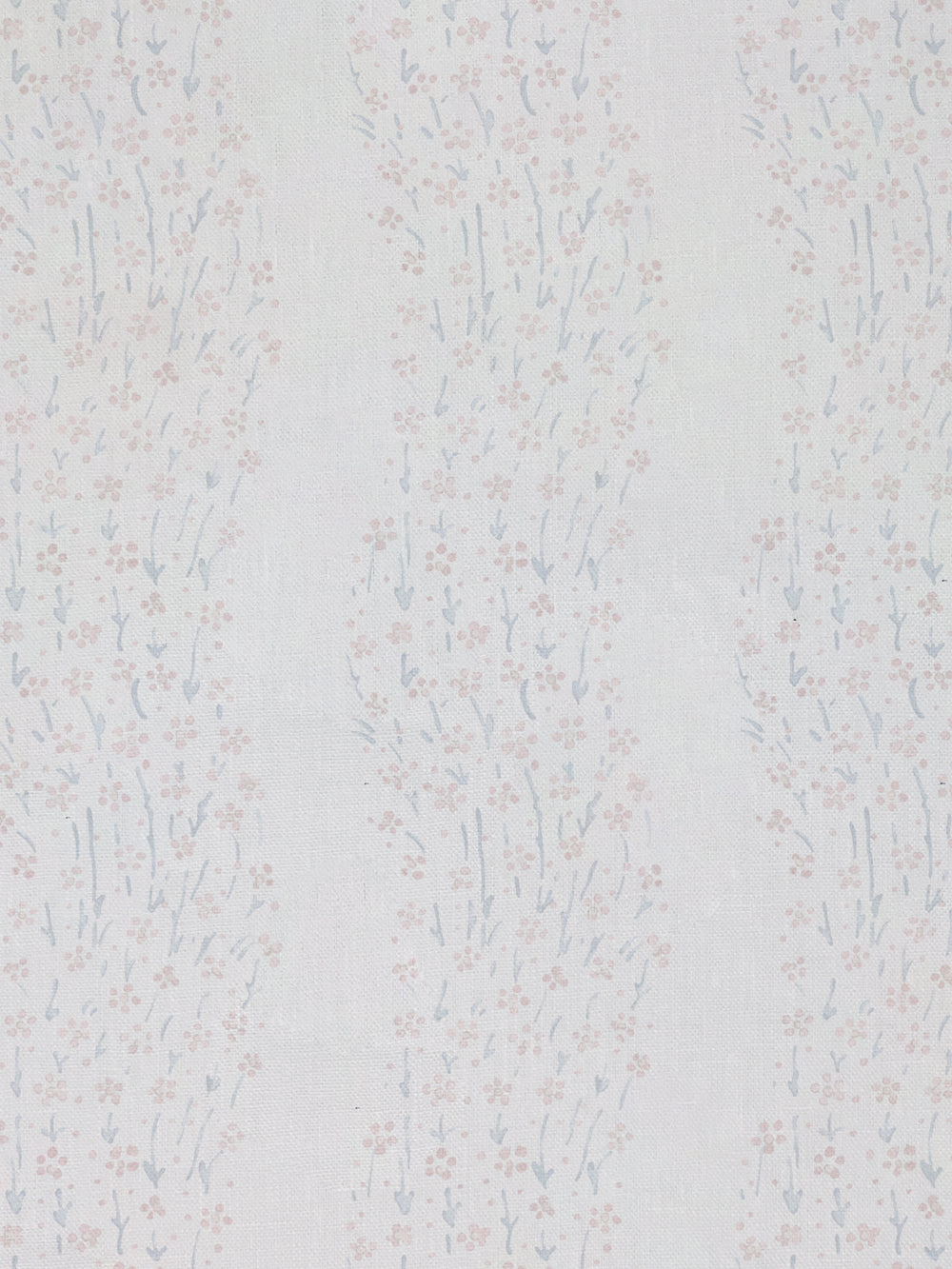 hillhouse floral disty wave linen fabric by nathan turner pink blue