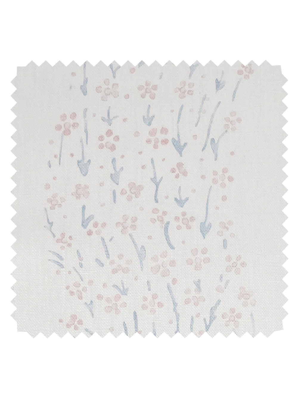 hillhouse floral disty wave linen fabric by nathan turner pink blue