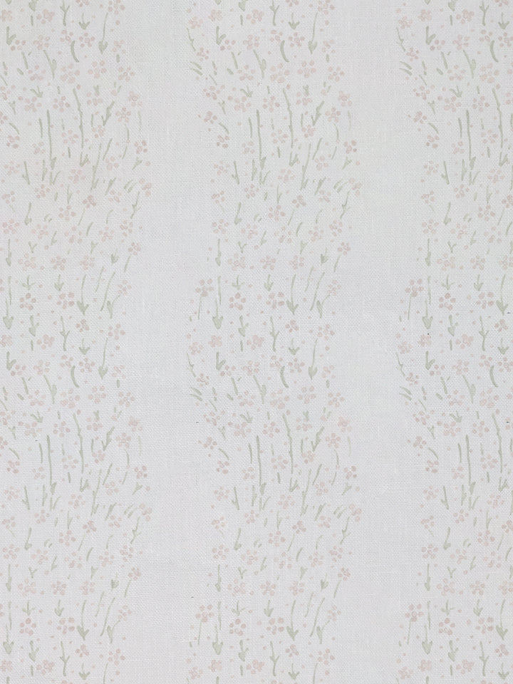 hillhouse floral disty wave linen fabric by nathan turner pink green