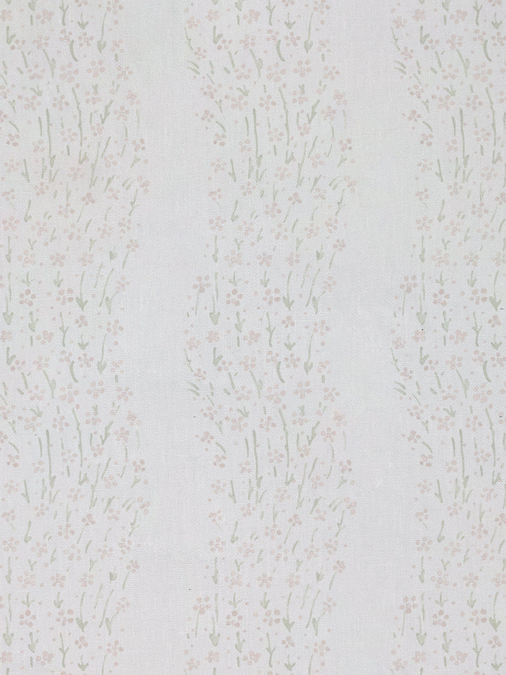 hillhouse floral disty wave linen fabric by nathan turner pink green