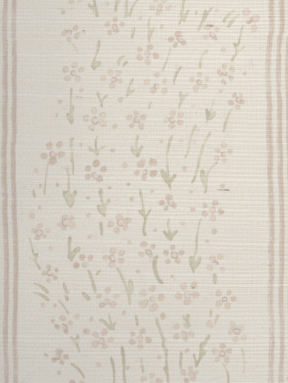 hillhouse floral disty wave grasscloth wallpaper by nathan turner pink green