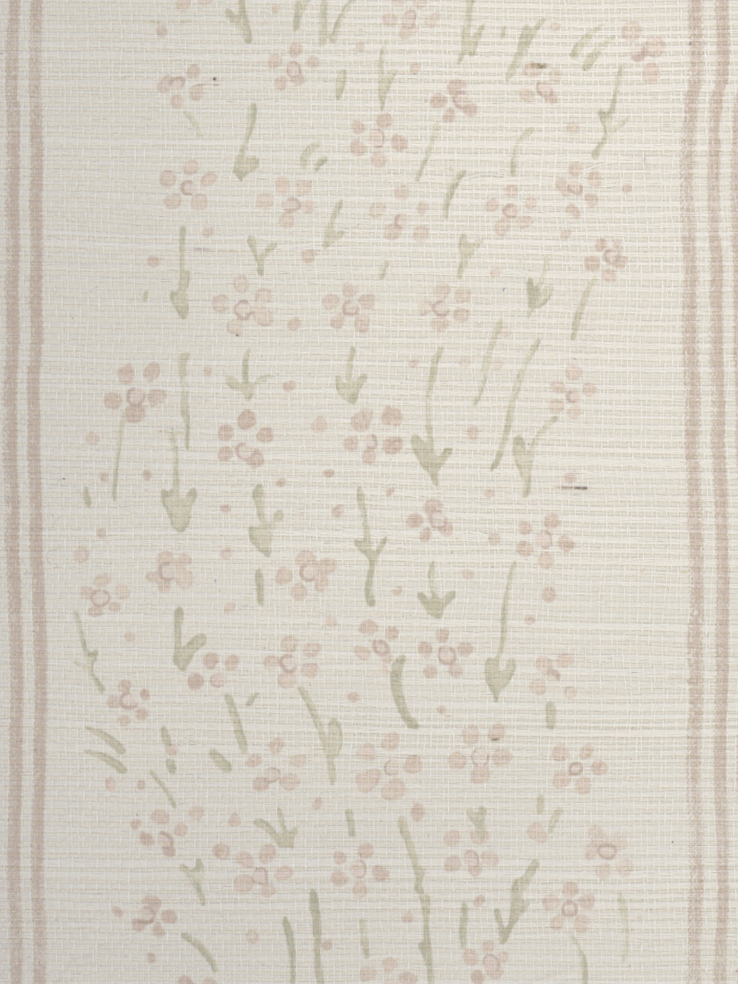 hillhouse floral disty wave grasscloth wallpaper by nathan turner pink green