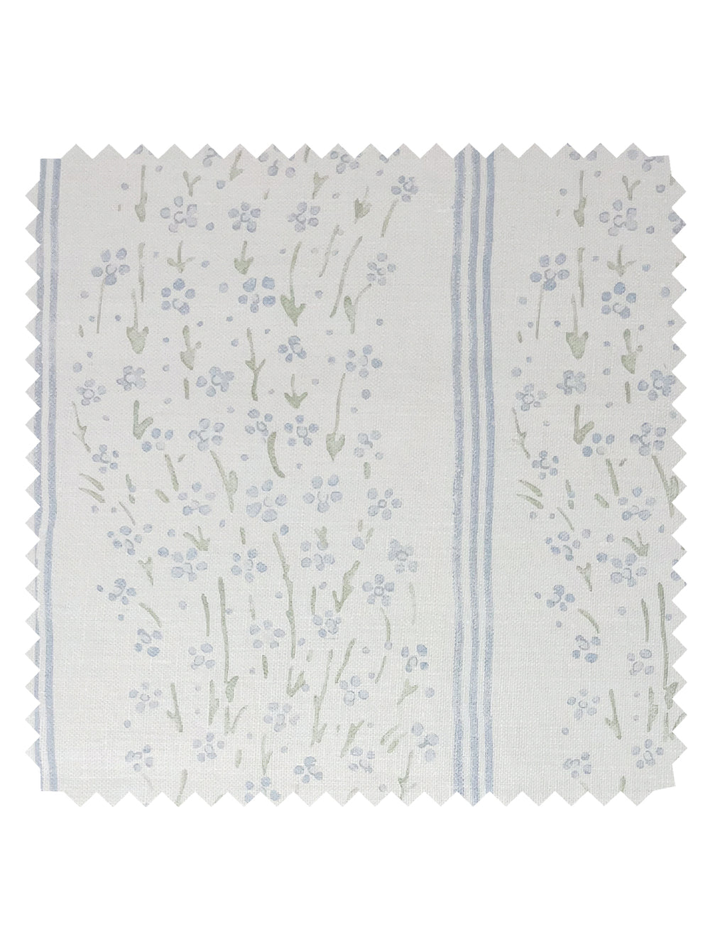 hillhouse floral disty wave stripe linen fabric by nathan turner blue green