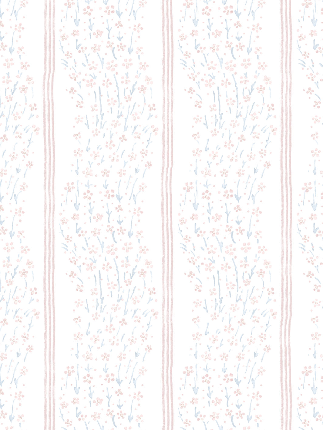 hillhouse floral disty wave wallpaper by nathan turner blue pink
