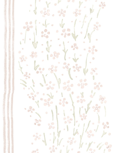 hillhouse floral disty wave wallpaper by nathan turner pink green
