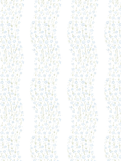 hillhouse floral ditsy wave wallpaper by nathan turner blue green