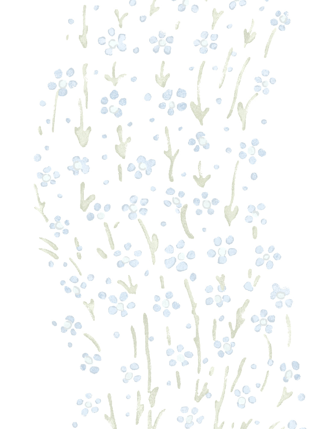 hillhouse floral ditsy wave wallpaper by nathan turner blue green