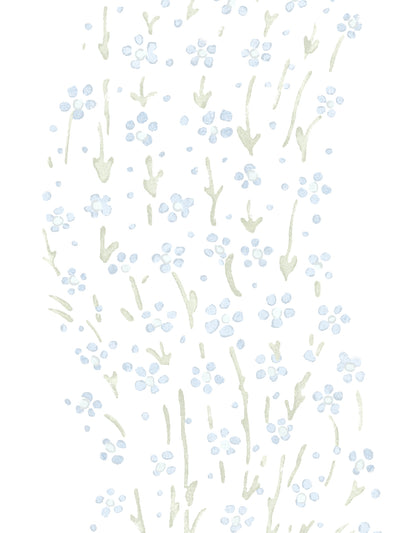 hillhouse floral ditsy wave wallpaper by nathan turner blue green