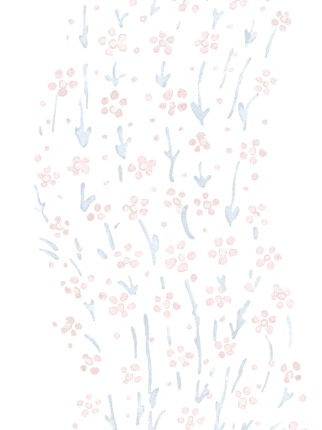 hillhouse floral ditsy wave wallpaper by nathan turner pink blue