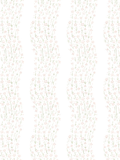 hillhouse floral ditsy wave wallpaper by nathan turner pink green