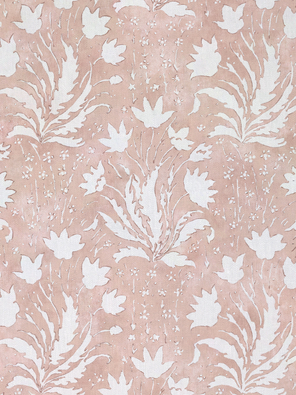 hillhouse floral one color linen fabric by nathan turner pink