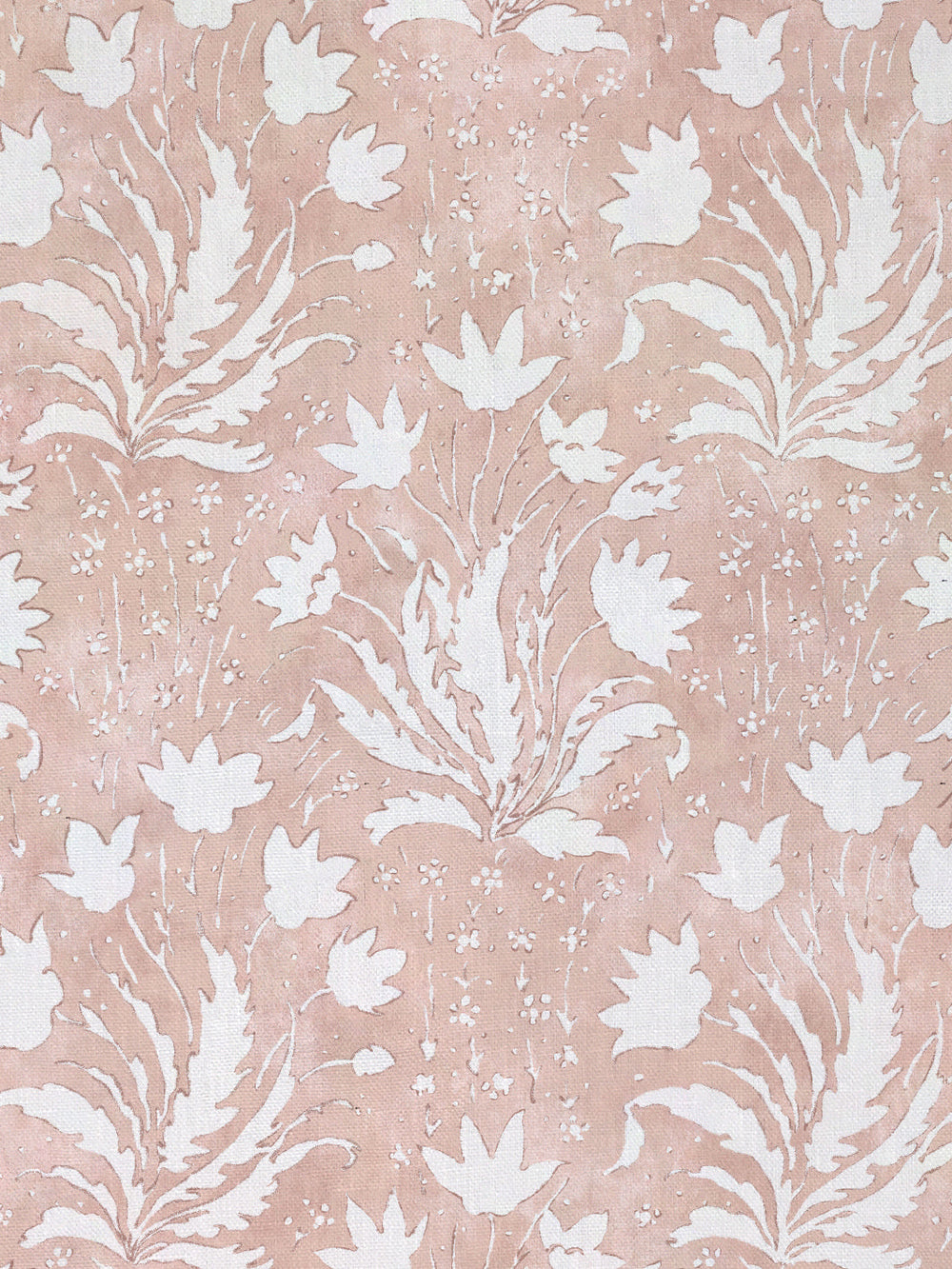 hillhouse floral one color linen fabric by nathan turner pink