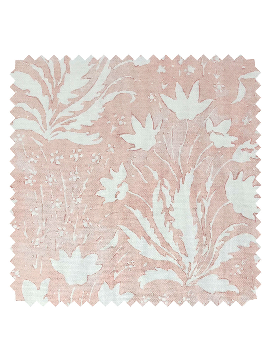 'Hillhouse Floral One Color' Linen Fabric by Nathan Turner - Pink
