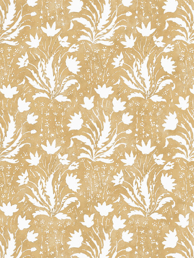 hillhouse floral one color wallpaper by nathan turner gold
