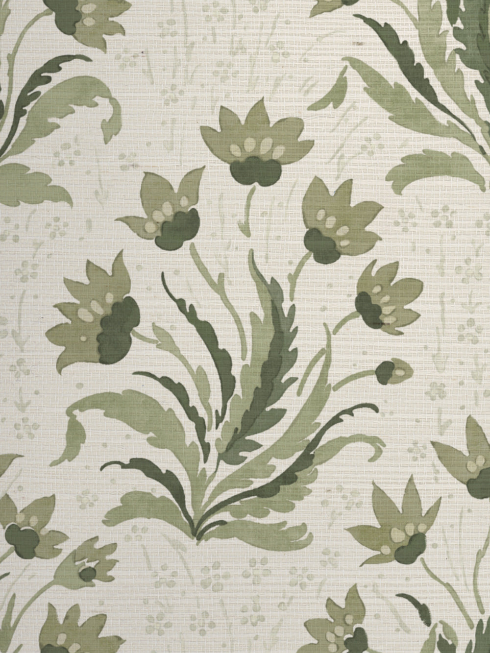 hillhouse floral tonal grasscloth wallpaper by nathan turner moss